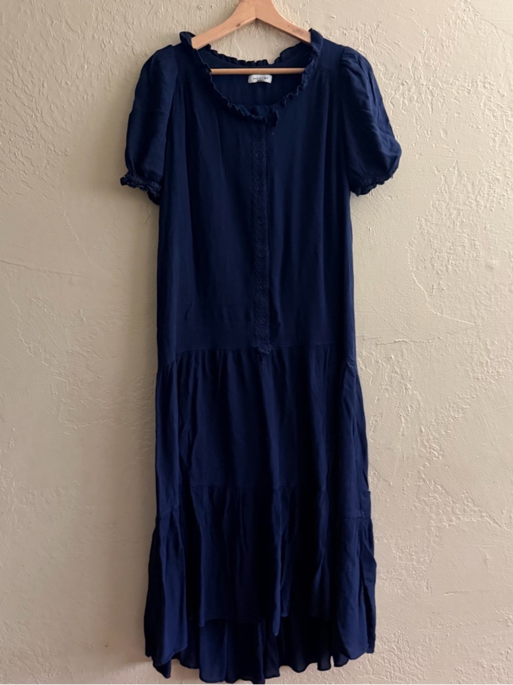Max Studio Blue Casual Maxi Sundress